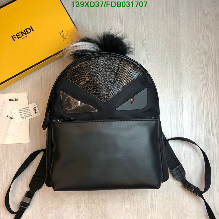 Fendi Bag-(4A)-Backpack-,Code: FDB031707,$:139USD