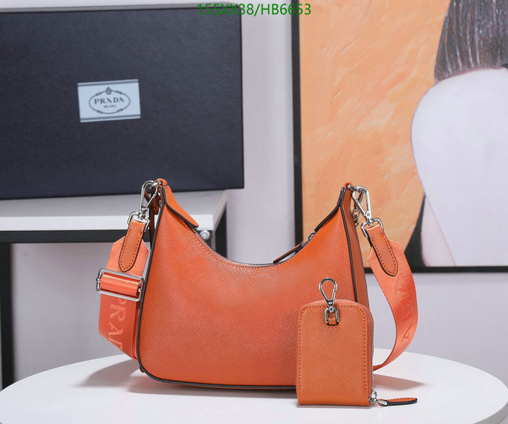 Prada Bag-(Mirror)-Re-Edition 2005,Code: HB6653,$: 155USD