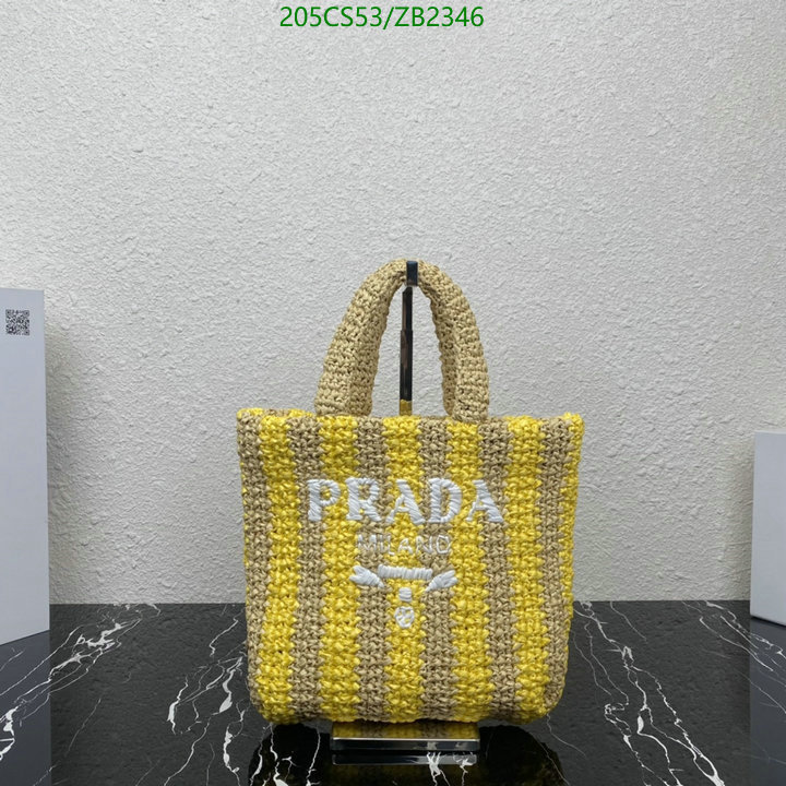 Prada Bag-(Mirror)-Handbag-,Code: ZB2346,$: 205USD