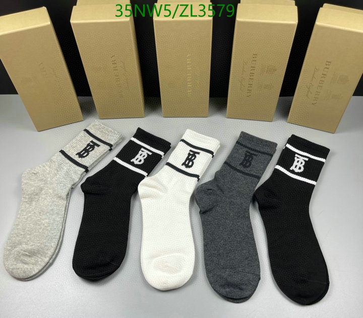 Sock-Burberry, Code: ZL3579,$: 35USD