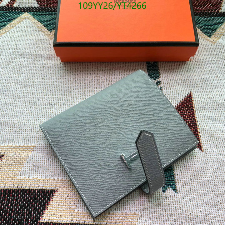 Hermes Bag-(Mirror)-Wallet-,Code: YT4266,$: 109USD