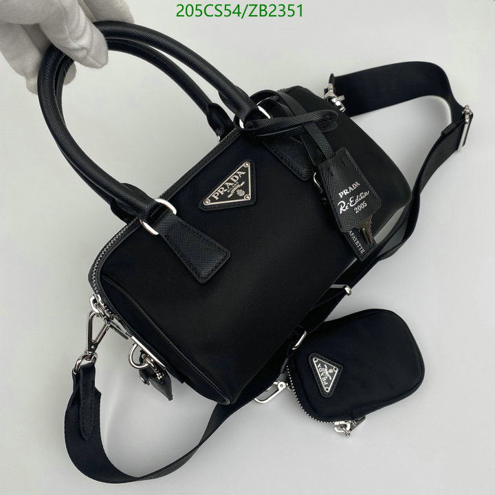 Prada Bag-(Mirror)-Diagonal-,Code: ZB2351,$: 205USD