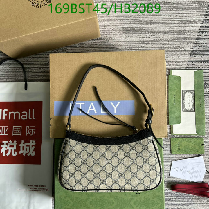 Gucci Bag-(Mirror)-Diagonal-,Code: HB2089,$: 169USD