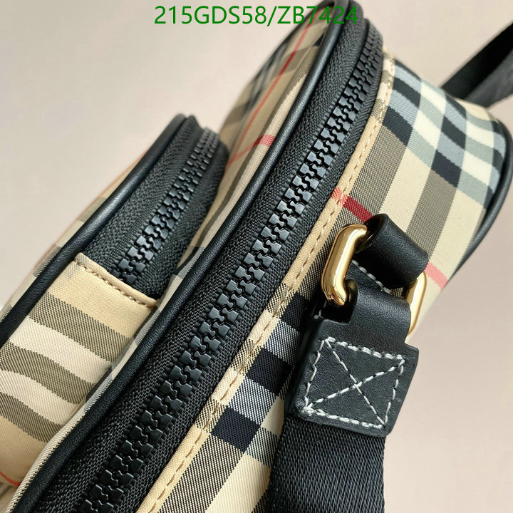 Burberry Bag-(Mirror)-Diagonal-,Code: ZB7424,$: 215USD