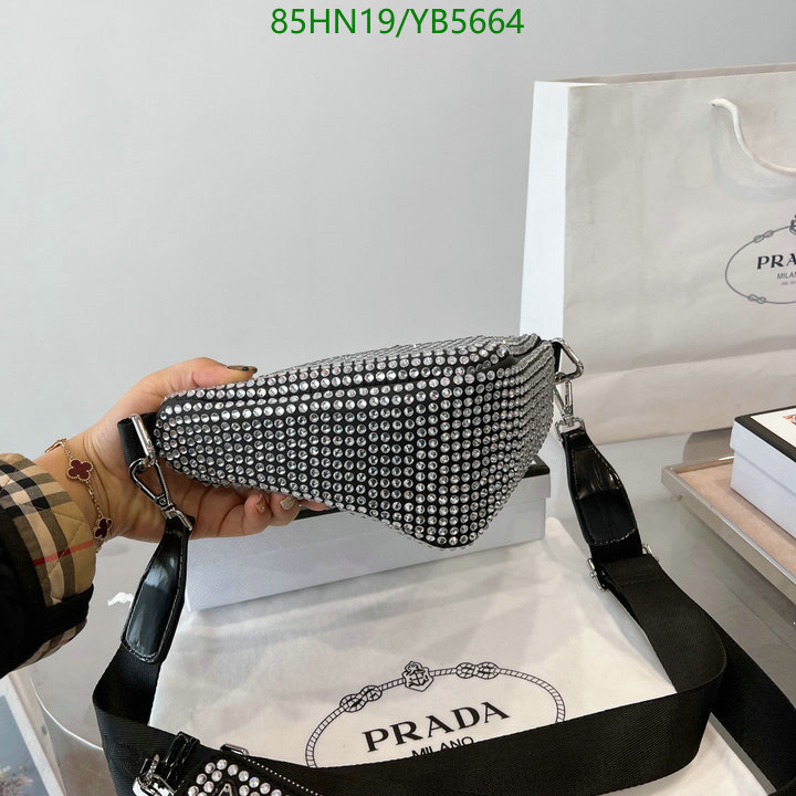 Prada Bag-(4A)-Triangle-,Code: YB5664,$: 85USD