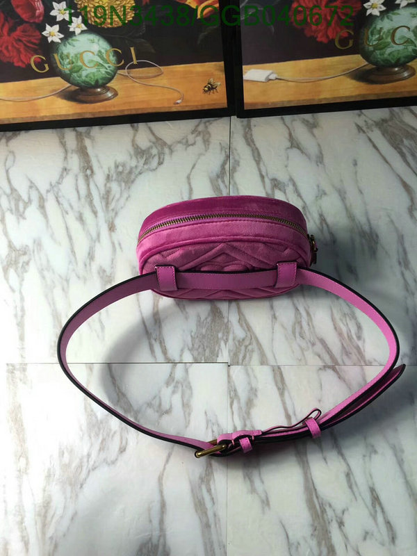 Gucci Bag-(Mirror)-Belt Bag-Chest Bag--,Code:GGB040672,$: 119USD