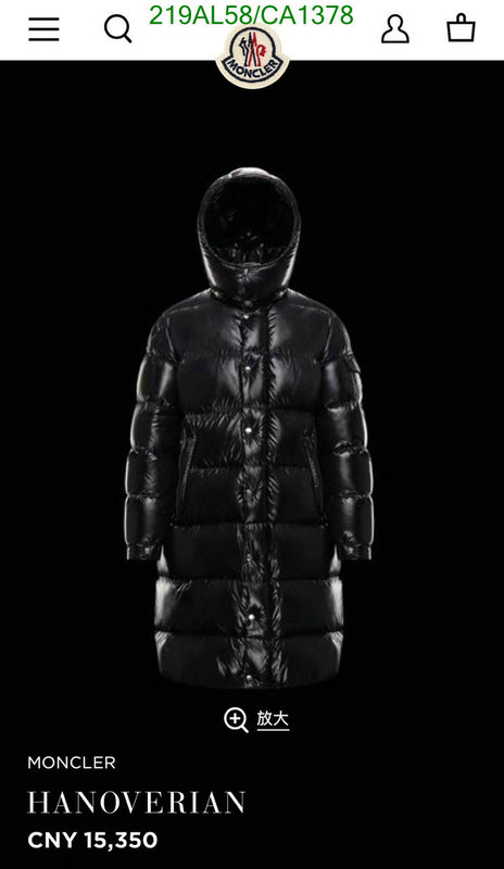 Down jacket Men-Moncler, Code:CA1378,$:219USD