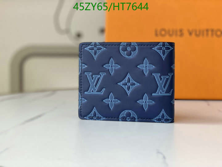 LV Bags-(4A)-Wallet-,Code: HT7644,$: 45USD