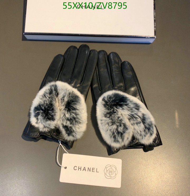 Gloves-Chanel, Code: ZV8795,$: 55USD