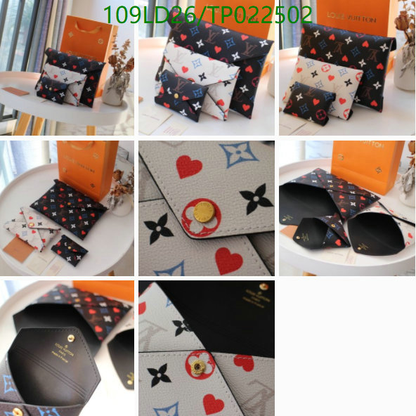 LV Bags-(Mirror)-Wallet-,Code: TP022502,$: 109USD