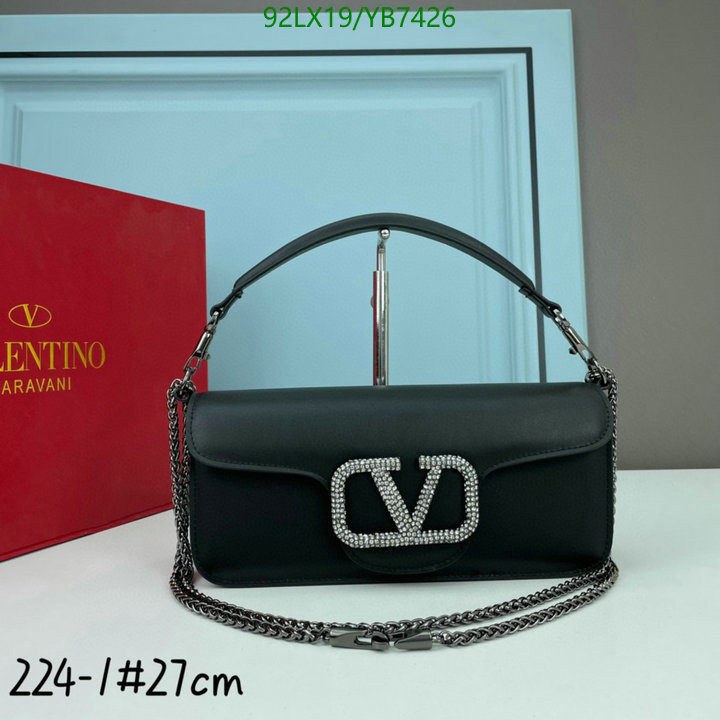 Valentino Bag-(4A)-LOC-V Logo ,Code: YB7426,$: 92USD