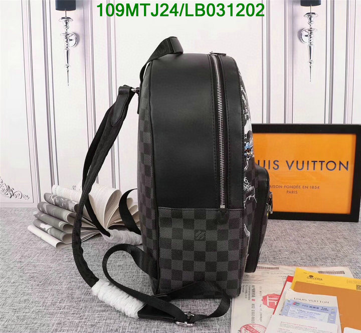 LV Bags-(4A)-Backpack-,Code: LB031202,$: 109USD