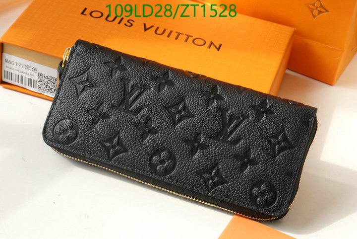 LV Bags-(Mirror)-Wallet-,Code: ZT1528,$: 109USD