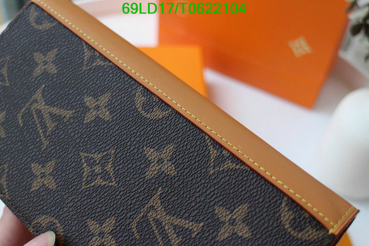 LV Bags-(Mirror)-Wallet-,Code: T0622104,$: 69USD