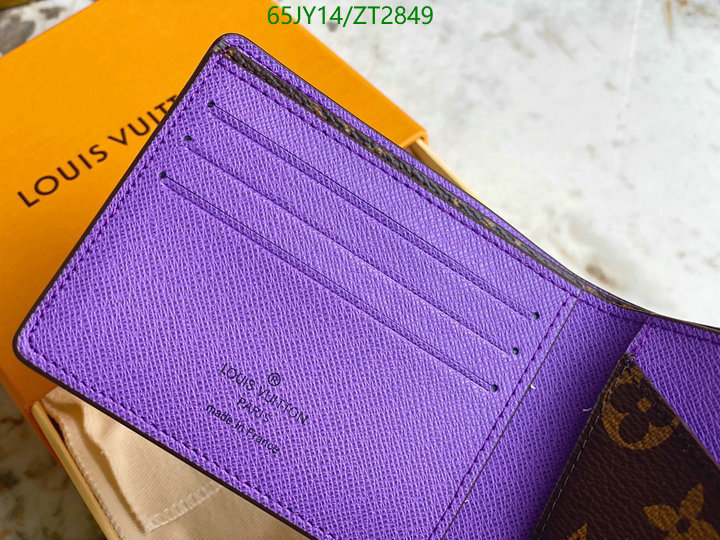 LV Bags-(Mirror)-Wallet-,Code: ZT2849,$: 65USD