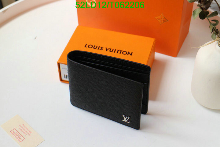 LV Bags-(Mirror)-Wallet-,Code: T062206,$: 52USD