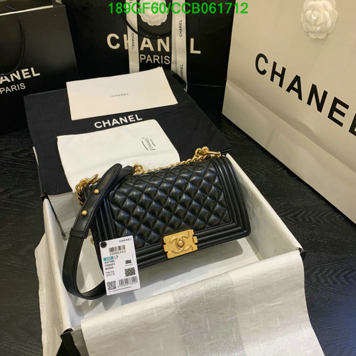 Chanel Bags -(Mirror)-Le Boy,Code: CCB061712,$: 189USD