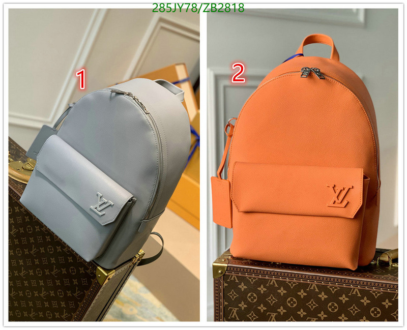 LV Bags-(Mirror)-Backpack-,Code: ZB2818,$: 285USD