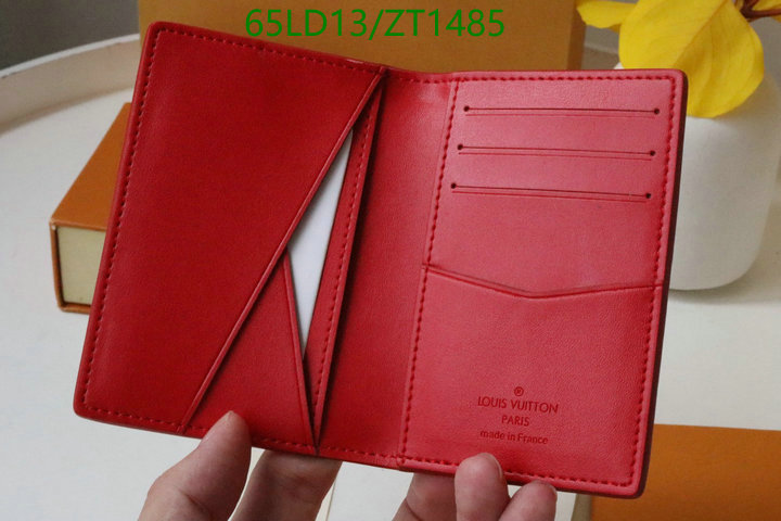 LV Bags-(Mirror)-Wallet-,Code: ZT1485,$: 65USD