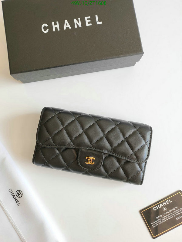 Chanel Bags ( 4A )-Wallet-,Code: ZT1608,$: 49USD