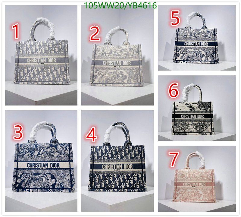 Dior Bags -(Mirror)-Book Tote-,Code: YB4616,$: 105USD