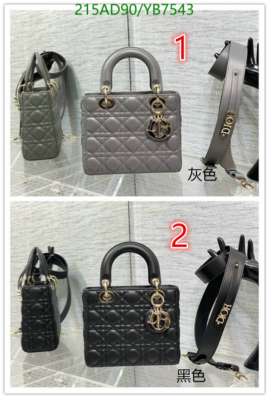 Dior Bags -(Mirror)-Lady-,Code: YB7543,$: 215USD