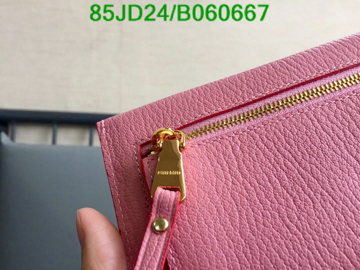 Miu Miu Bag-(Mirror)-Wallet-,Code: B060667,$: 85USD