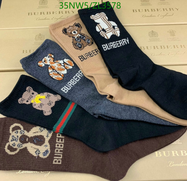 Sock-Burberry, Code: ZL3578,$: 35USD