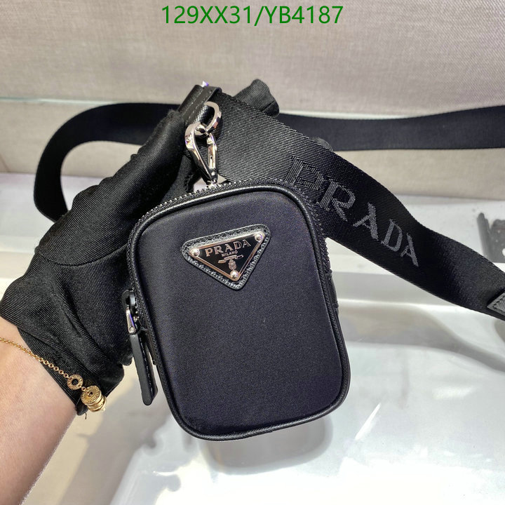 Prada Bag-(Mirror)-Diagonal-,Code: YB4187,$: 129USD