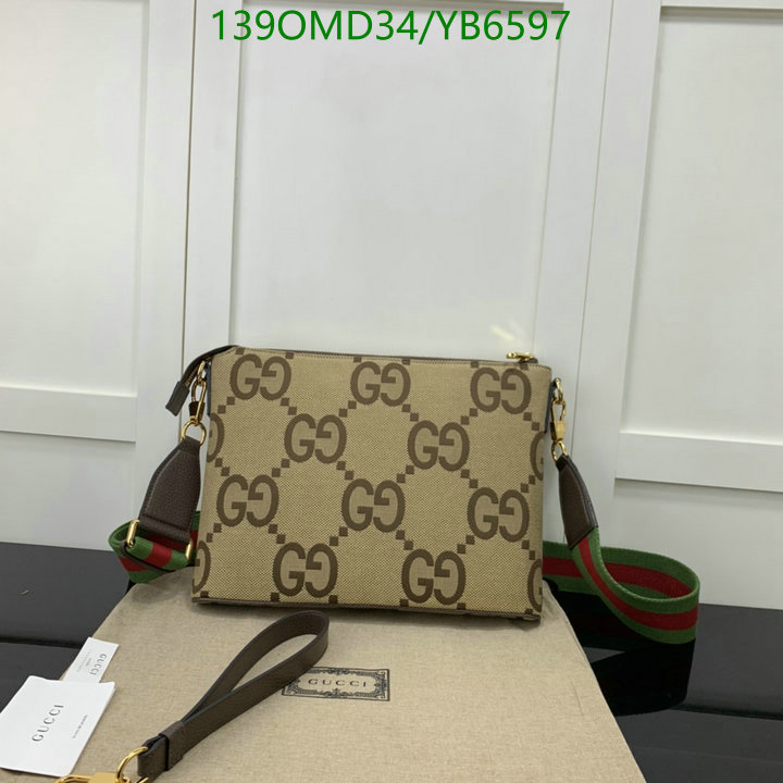Gucci Bag-(Mirror)-Diagonal-,Code: YB6597,$: 139USD