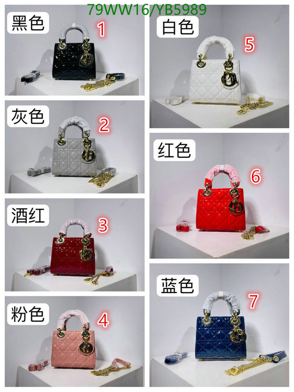 Dior Bags-(4A)-Lady-,Code: YB5989,$: 79USD