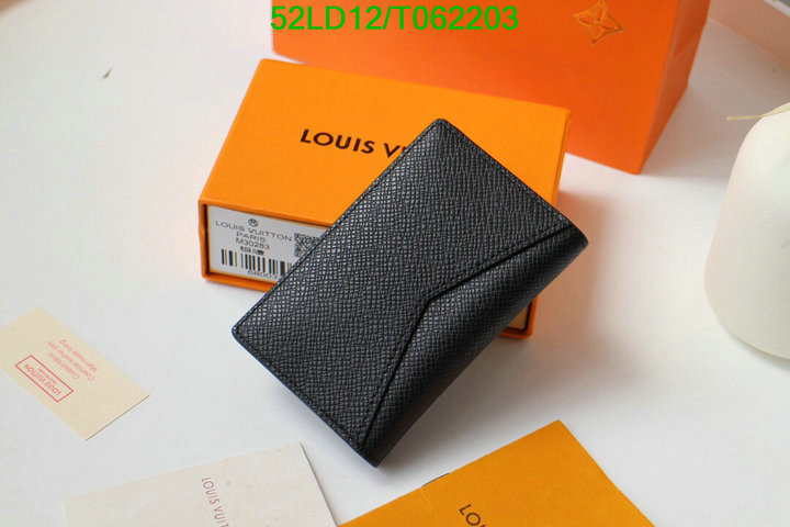 LV Bags-(Mirror)-Wallet-,Code: T062203,$: 52USD