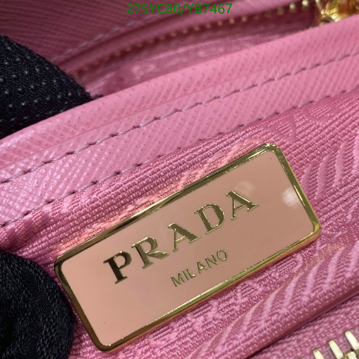 Prada Bag-(Mirror)-Diagonal-,Code: YB7467,$: 275USD