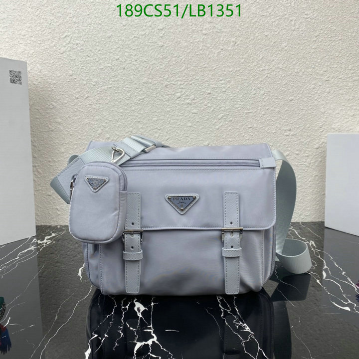 Prada Bag-(Mirror)-Diagonal-,Code: LB1351,$: 189USD