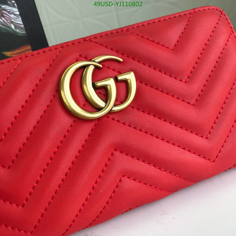 Gucci Bag-(4A)-Wallet-,Code: YJ110802,$:49USD