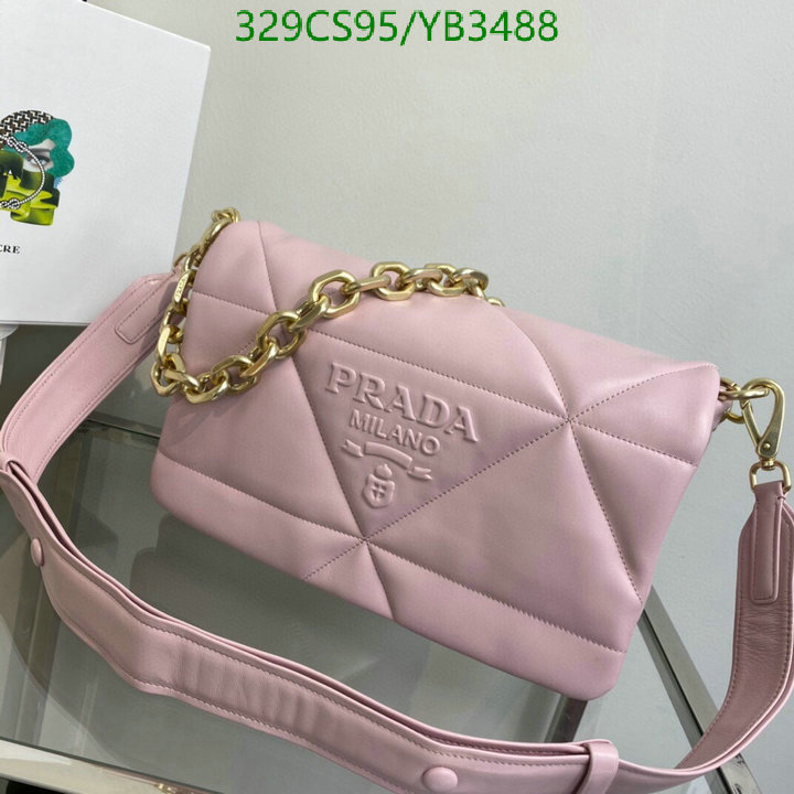 Prada Bag-(Mirror)-Diagonal-,Code: YB3488,$: 329USD