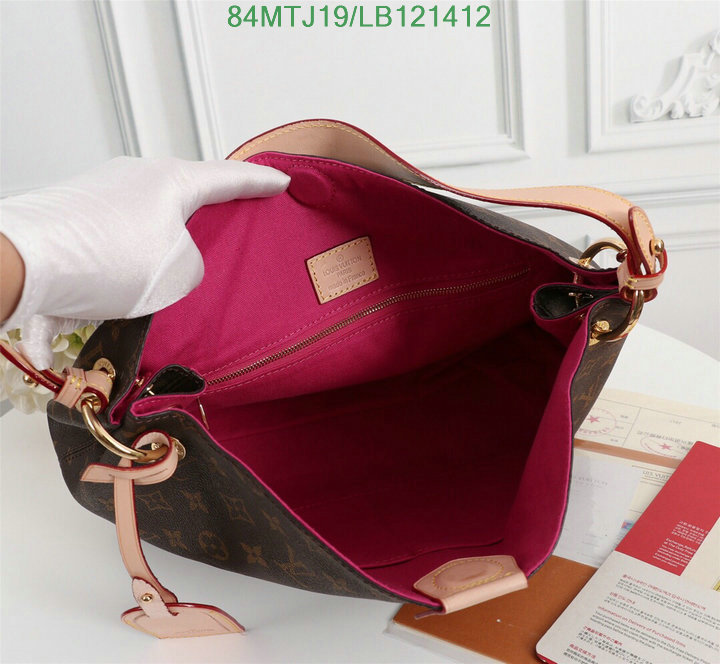 LV Bags-(4A)-Handbag Collection-,Code: LB121412,$: 84USD