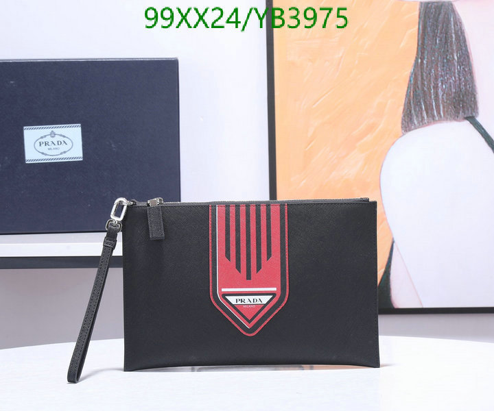 Prada Bag-(Mirror)-Clutch-,Code: YB3975,$: 99USD