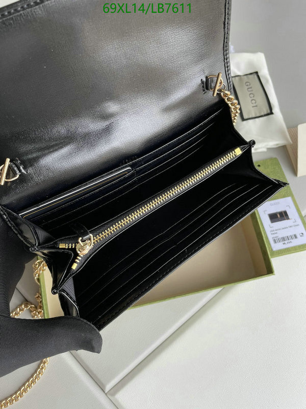 Gucci Bag-(4A)-Diagonal-,Code: LB7611,$: 69USD