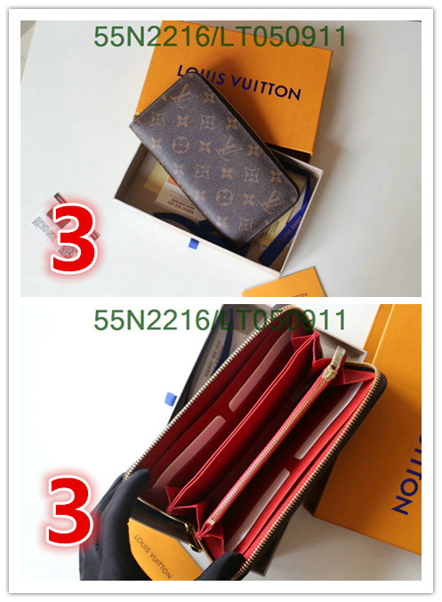 LV Bags-(Mirror)-Wallet-,Code:LT050911,$: 55USD