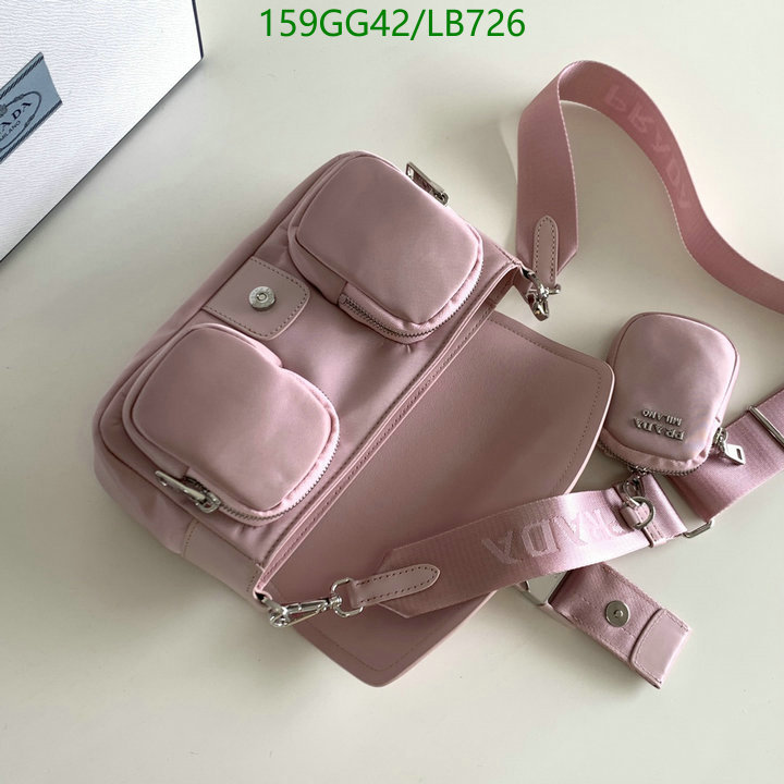 Prada Bag-(Mirror)-Diagonal-,Code: LB726,$: 159USD