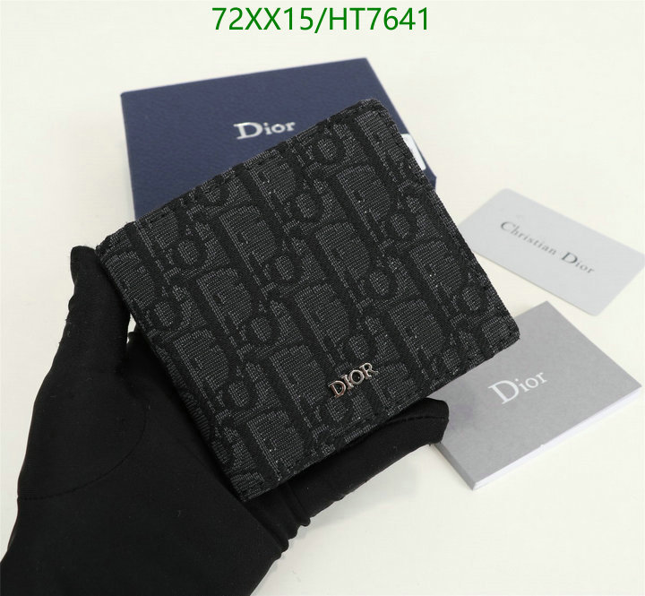 Dior Bags -(Mirror)-Wallet-,Code: HT7641,$: 72USD