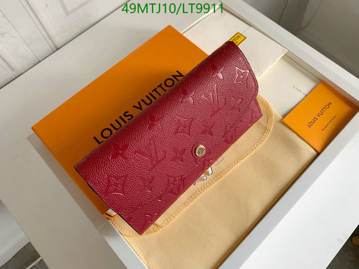 LV Bags-(4A)-Wallet-,Code: LT9911,$: 49USD