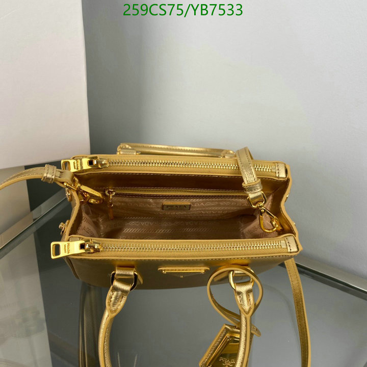 Prada Bag-(Mirror)-Diagonal-,Code: YB7533,$: 259USD