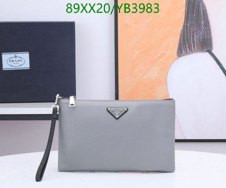 Prada Bag-(Mirror)-Clutch-,Code: YB3983,$: 89USD