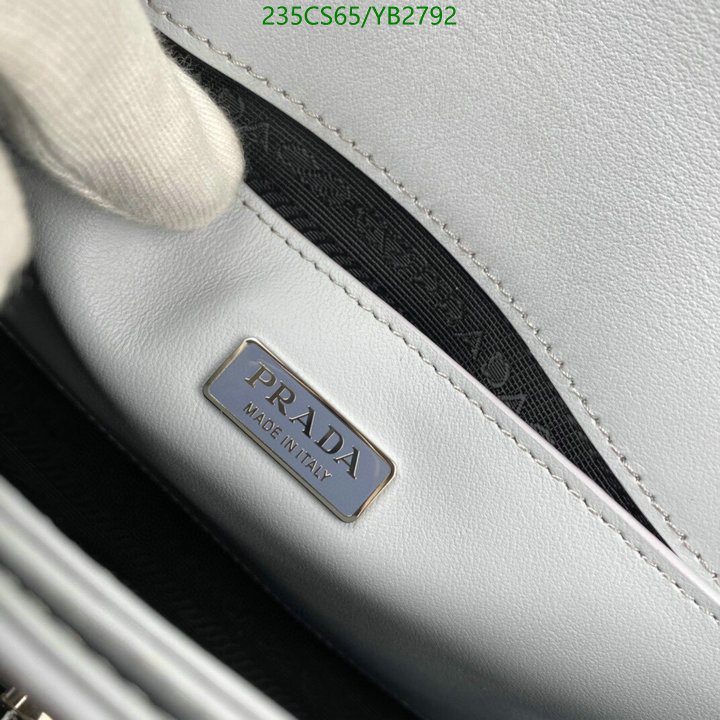 Prada Bag-(Mirror)-Diagonal-,Code: YB2792,$: 235USD