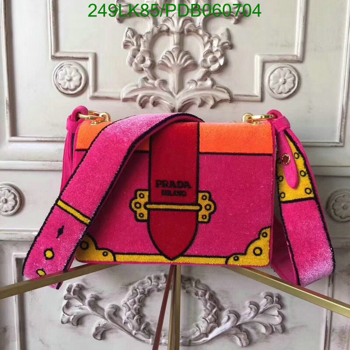 Prada Bag-(Mirror)-Diagonal-,Code: PDB060704,$: 249USD