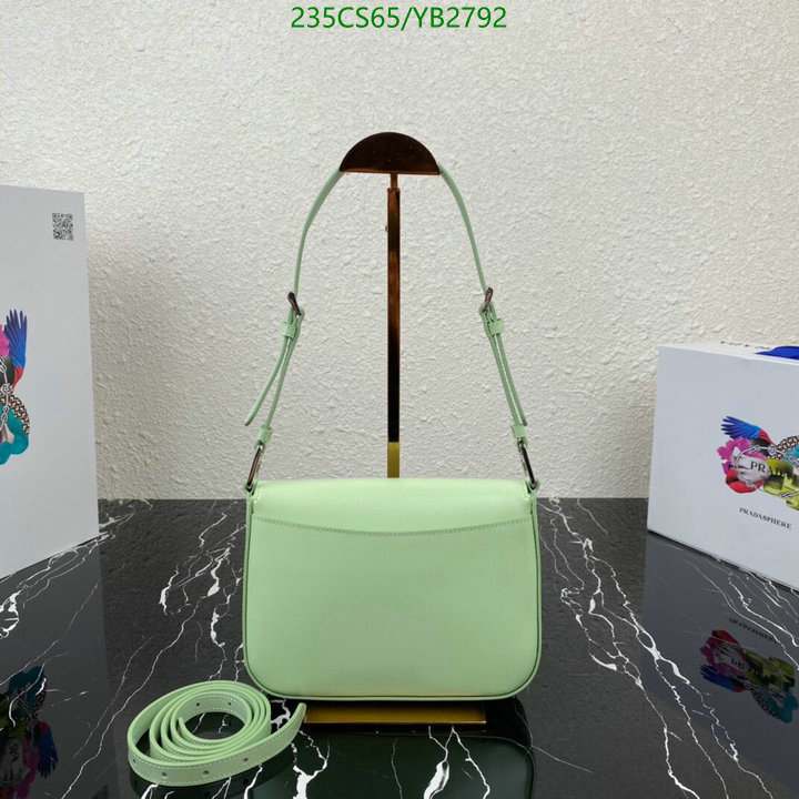 Prada Bag-(Mirror)-Diagonal-,Code: YB2792,$: 235USD