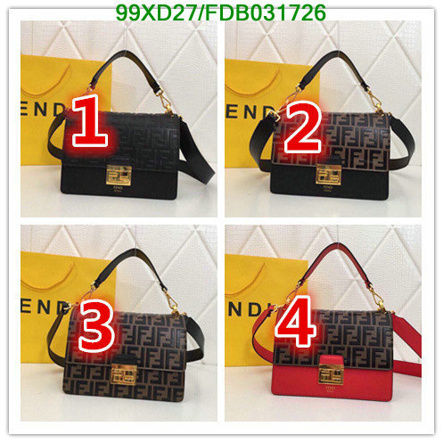 Fendi Bag-(4A)-Diagonal-,Code: FDB031726,$: 99USD