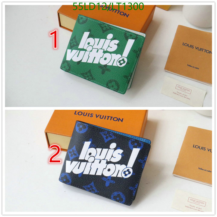 LV Bags-(Mirror)-Wallet-,Code: LT1300,$: 55USD